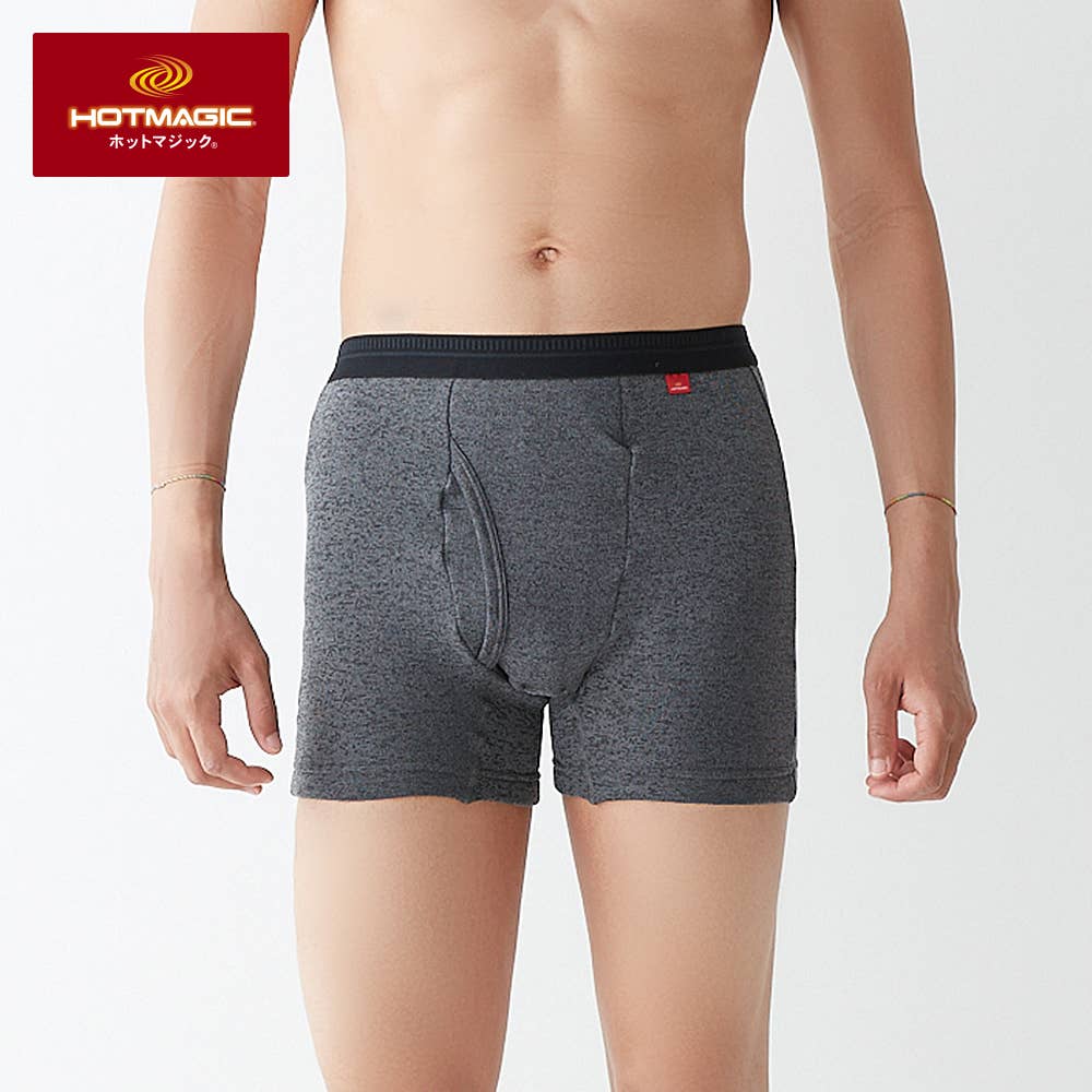 【寒さ知らず】ボクサーパンツ(前あき)